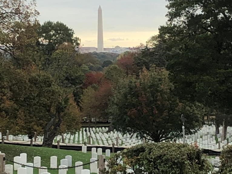 Bezoek aan Arlington National Cemetery Washington