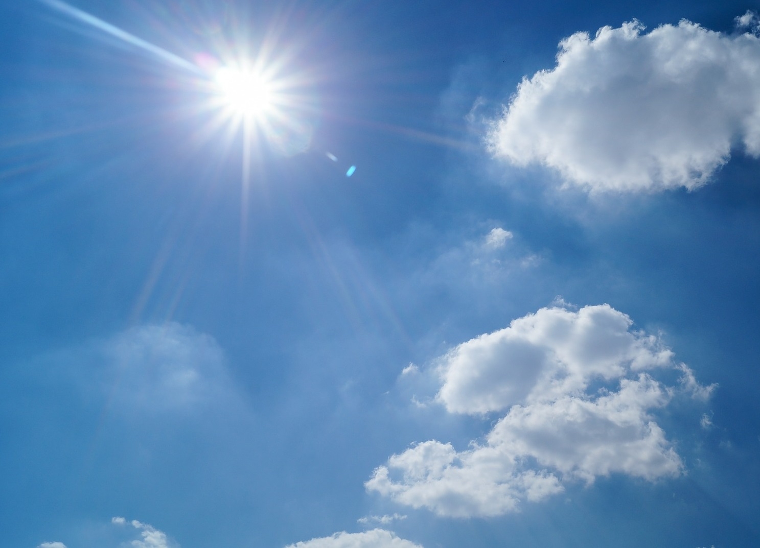 De zon gaat schijnen