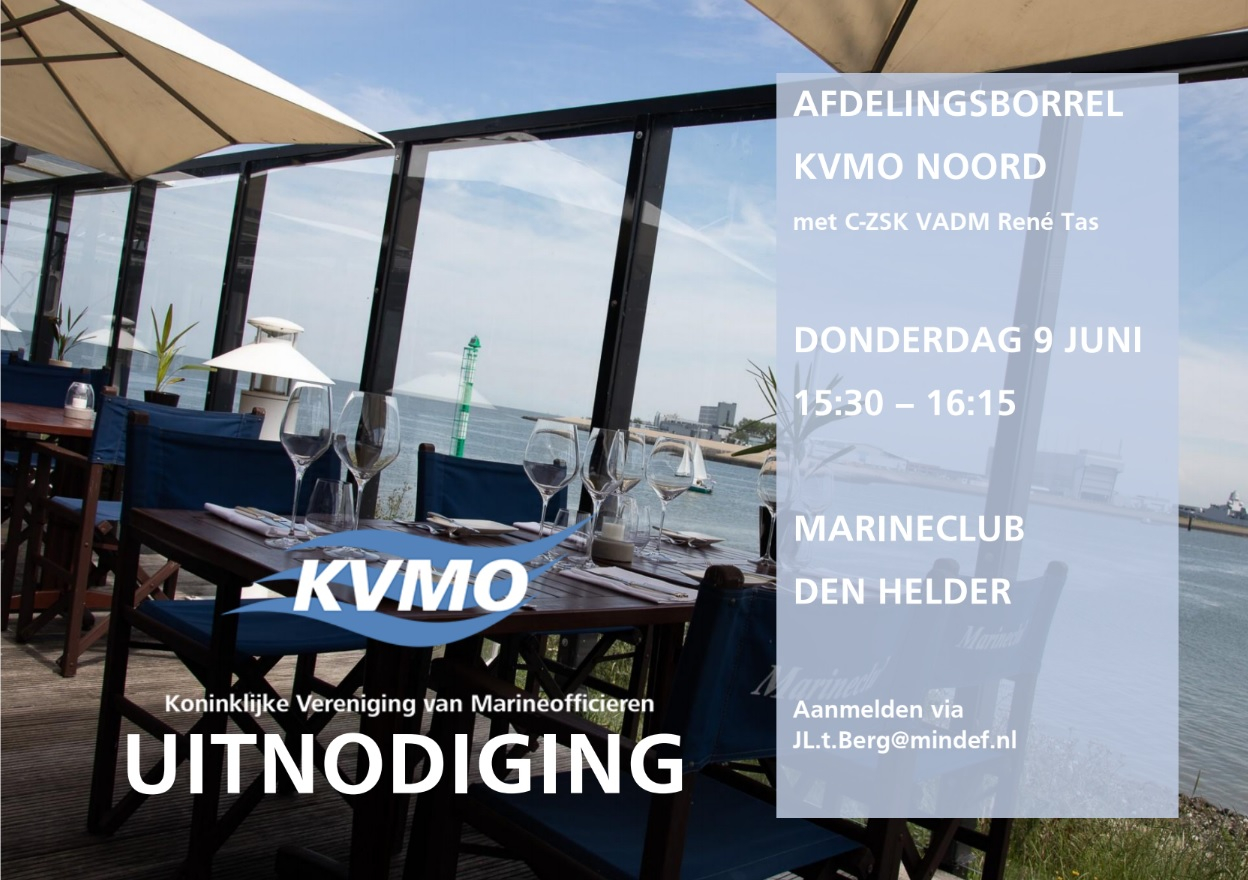 Afdelingsborrel KVMO Noord met C-ZSK VADM Tas