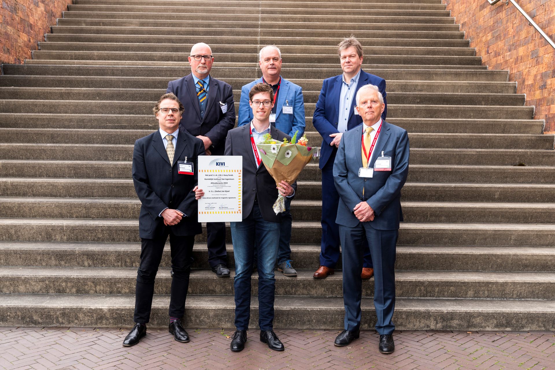 De Kooyprijs 2022 gewonnen is door Ir. Stefan de Gijsel met zijn afstudeeropdracht: 'Data-driven methods for magnetic signatures'. 