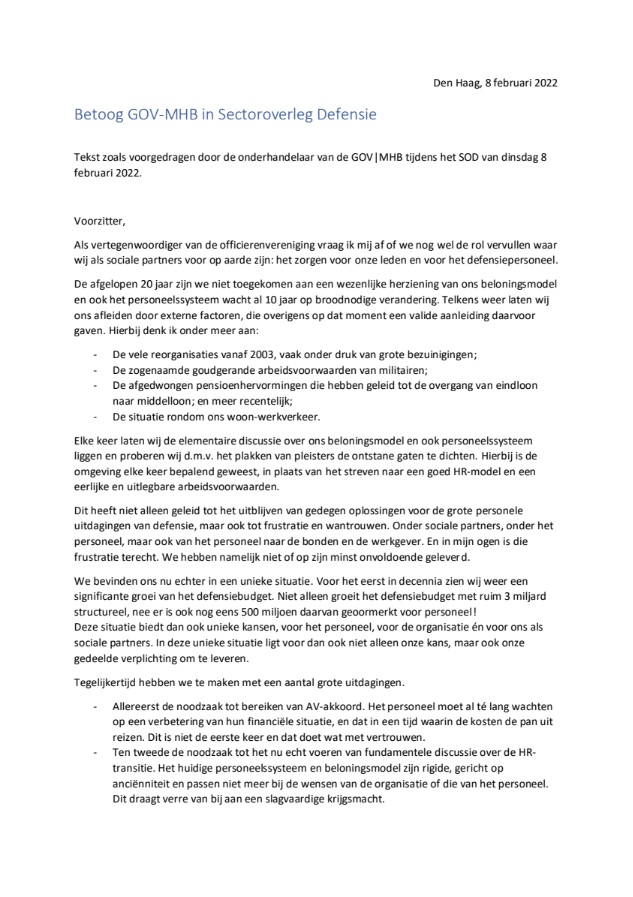 Betoog GOV SOD 8 feb