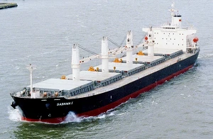 een bulkcarrier